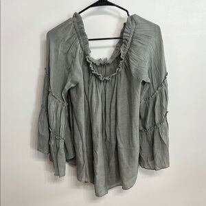 Elegant Gray Women's Top